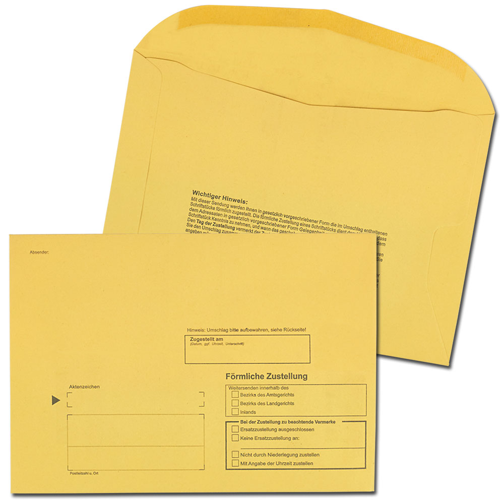 Zustellungsumschlag Z7050 innerer Umschlag (100 Stk.)